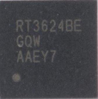 RT3624BE Dual Channel PWM Controller for IMVP9.1 CPU Core Power Supply  новый