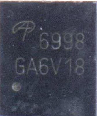 AON6998 30V Dual Asymmetric N-Channel MOSFET новый