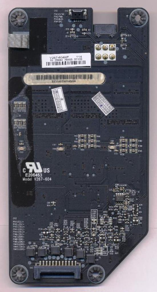 Инвертор LED подсветки LCD матрицы для iMac 27" A1312 (Mid 2010 - Mid 2011) 4-pin V267-604HF