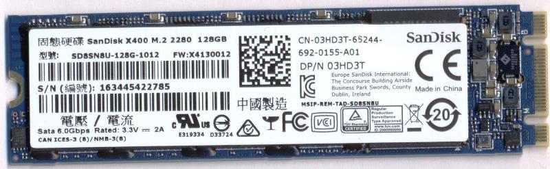 SSD Sandisk X400 M2 128GB SATA