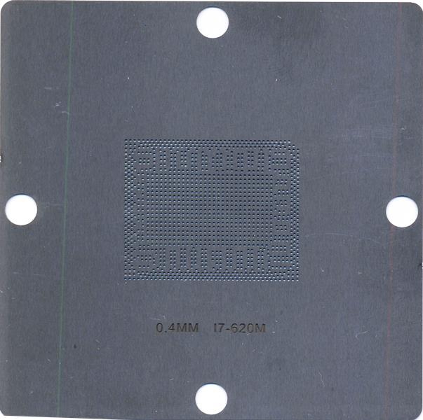 Трафарет 80x80 для i7-620m