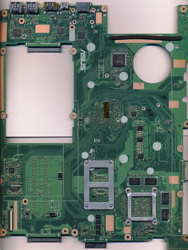 Материнская плата для ноутбука Asus N751JK SR1PX (Intel Core i7-4710HQ) N15P-GT-A2