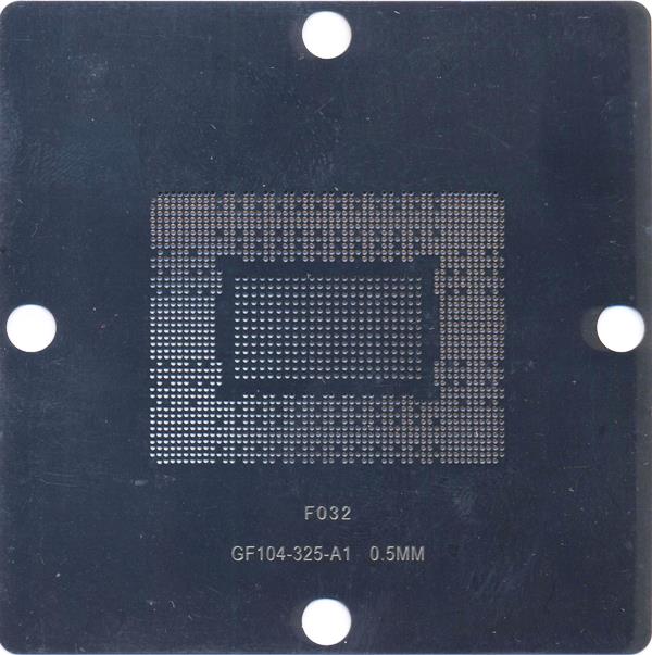 Трафарет 80x80 для GF104-325-A1 GF570